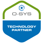 Q-Sys technology partner badge